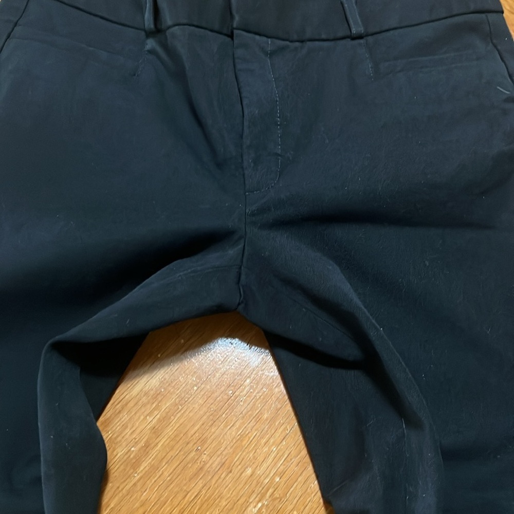 Banana Republic Black Sloan Minimalist‎ Tapered Cropped  Pants Size 8 Office - Picture 7 of 10